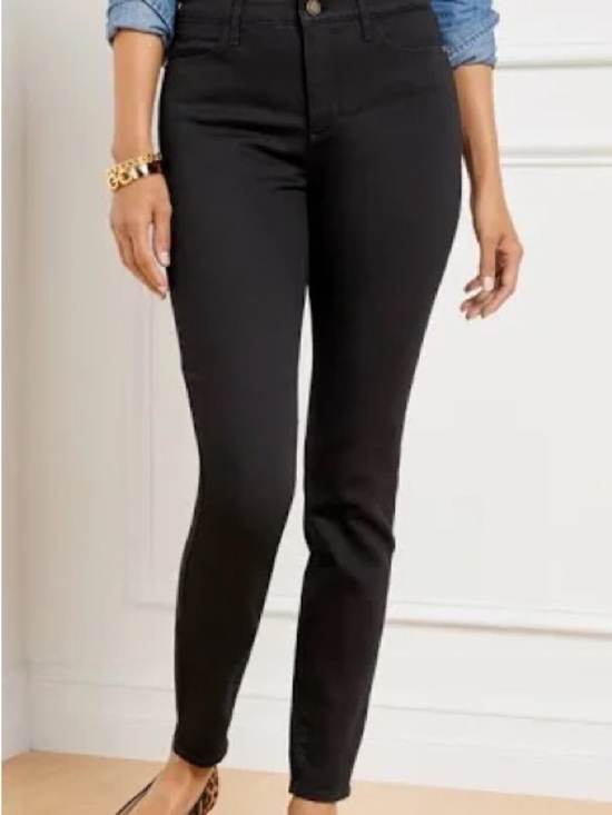 Talbots Denim - *TALBOTS* Black Simply Flattering Collection Jegging Skinny Leg Pant Jeans Sz 12